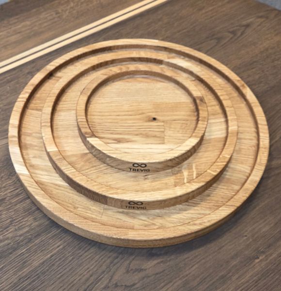 Hovedbilde EIKEFAT 27MM TYKKELSE, SETT MED 20CM, 30CM OG ...