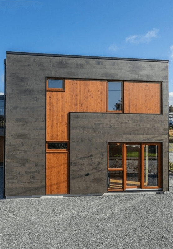 Accoya Kledning med farge SYSTEM 12, pris pr/m²